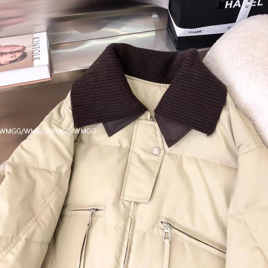 双11 短款外套休闲拼接加厚冬季时尚