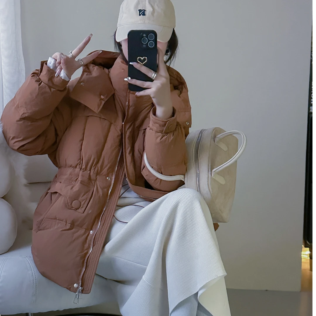 A75新国标90白鸭绒羽绒服女