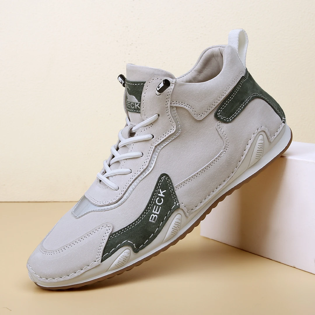 BECK/公羊新款潮鞋时尚奢潮百搭舒适软底中帮透气休闲潮流男鞋