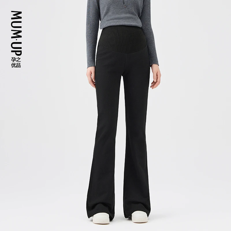【微喇马蹄裤】孕妇春秋新款托腹喇叭裤显瘦百搭修身显身材24201