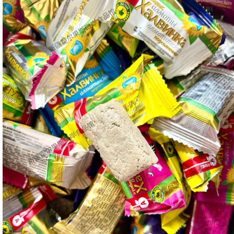 包邮俄罗斯食品阿索尔提葵花籽瓜子酥酥糖原包装进口休闲食品零食