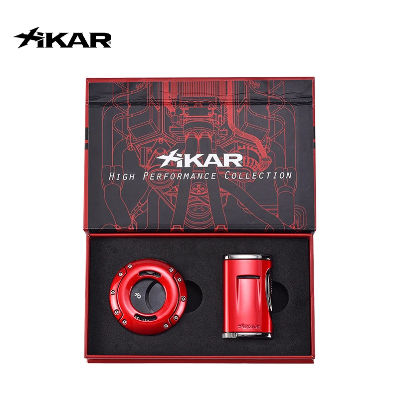Xikar西卡美国雪茄剪打火机礼盒便携式雪茄剪刀防风直冲火机耐用