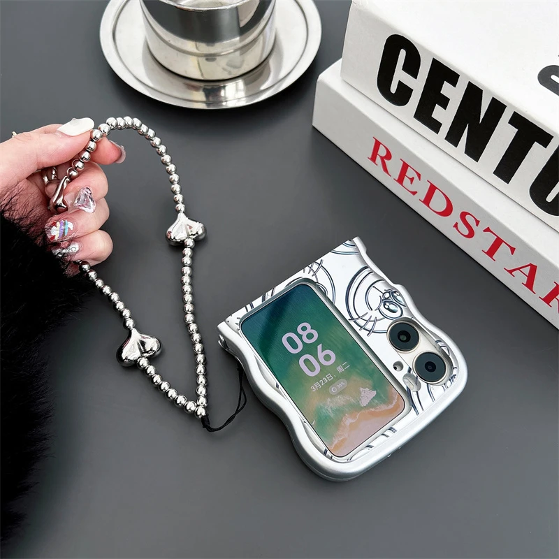 银色电镀oppofindn3flip手机壳个性卡通猫findn2flip全包肤感软壳