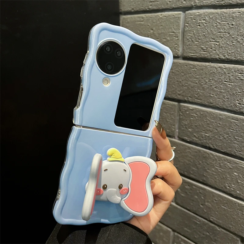 创意带支架蓝色oppofindn3flip手机壳全包n2flip硅胶软壳女n3flip