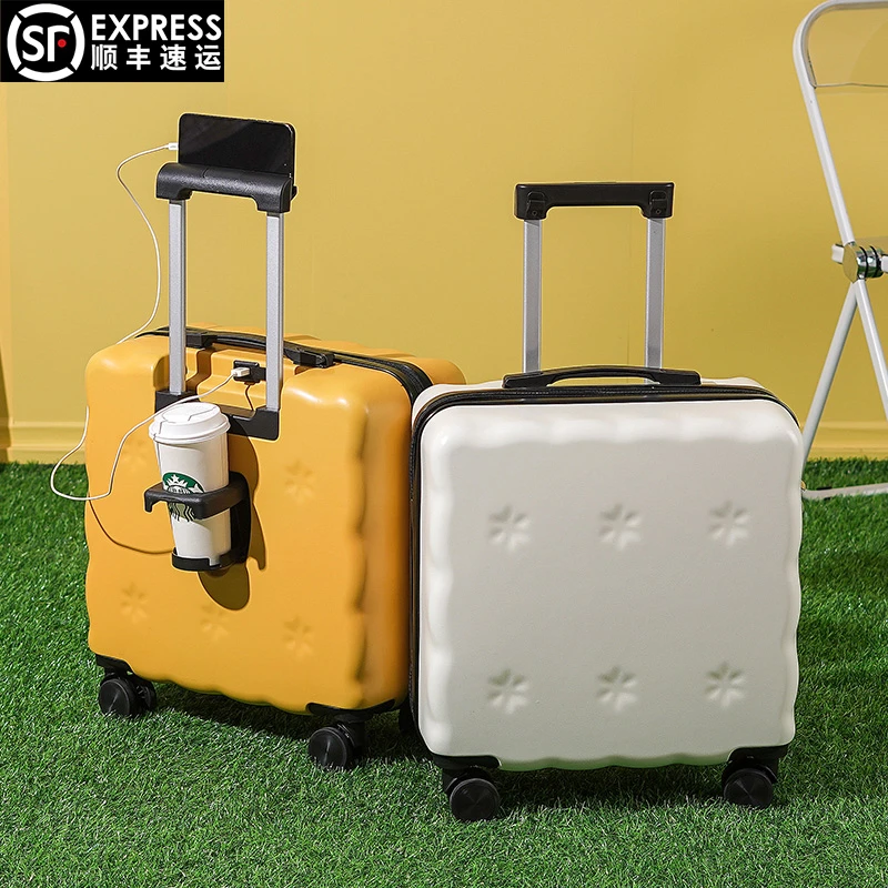 行李箱女小型20寸登机箱万向轮拉杆箱结实可爱旅行密码箱子男18寸