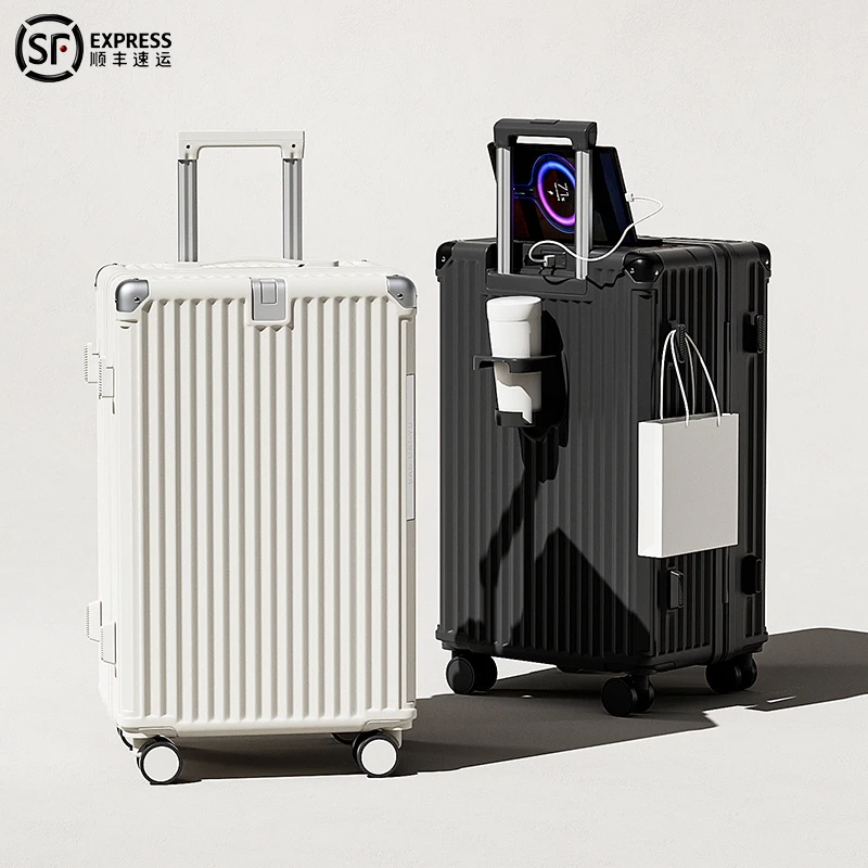 新款大容量行李箱女万向轮24寸加厚旅行箱网红ins学生拉杆箱男24