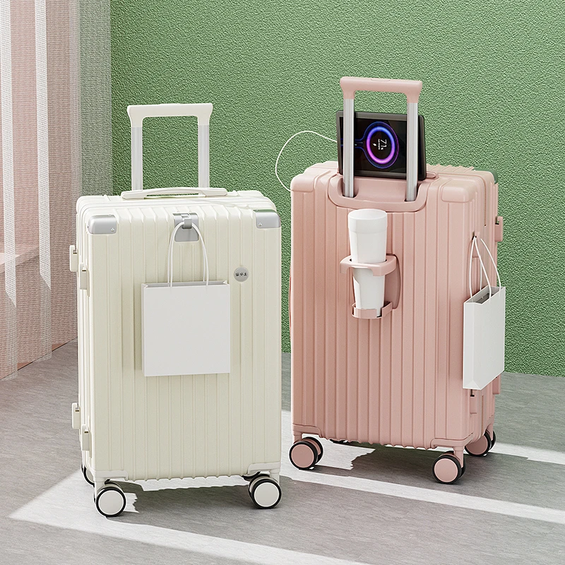 行李箱多功能大容量女20寸登机箱2024新款万向轮旅行箱加厚拉杆箱