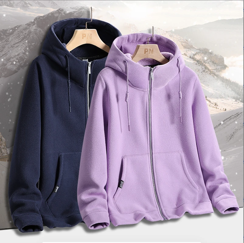 （  诚诚外贸 ）春秋冬！三季可外穿加绒保暖连帽外套情侣款  22173