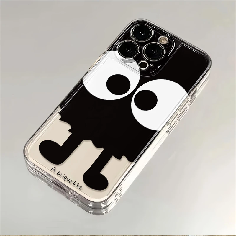 煤球手适用苹果12华为荣耀防摔OPPO透明VIVO全包iPhone13手机壳XR
