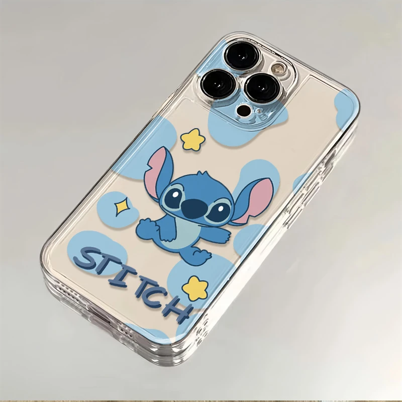史迪仔适用苹果14华为荣耀70防摔OPPO透明VIVO全包iPhone15手机壳