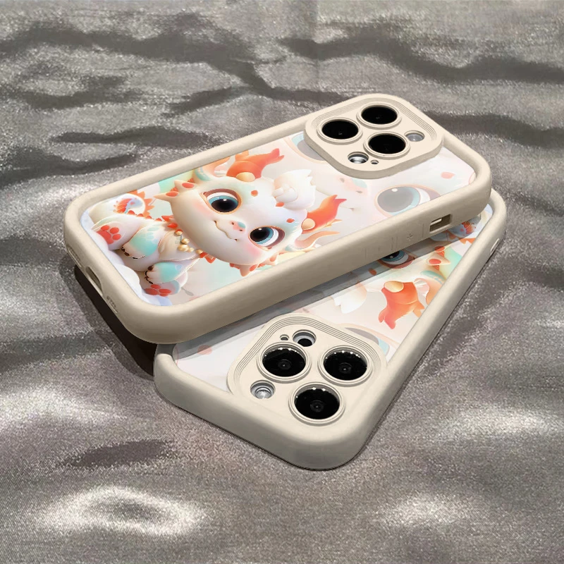 龙年新款适用苹果15PRO全包14防摔13简约12时尚iPhoneXSMax手机壳