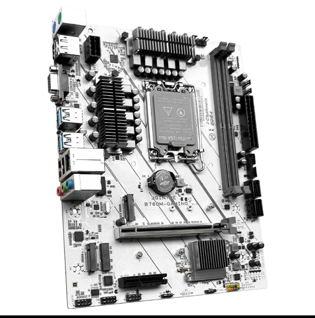 精粤B760M-GAMING 1700针-DDR4全新主板支持12代13代商用主板