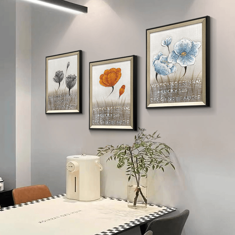【现货速发30*40】油画装饰画玄关餐厅挂画照片墙壁画现代轻奢花卉