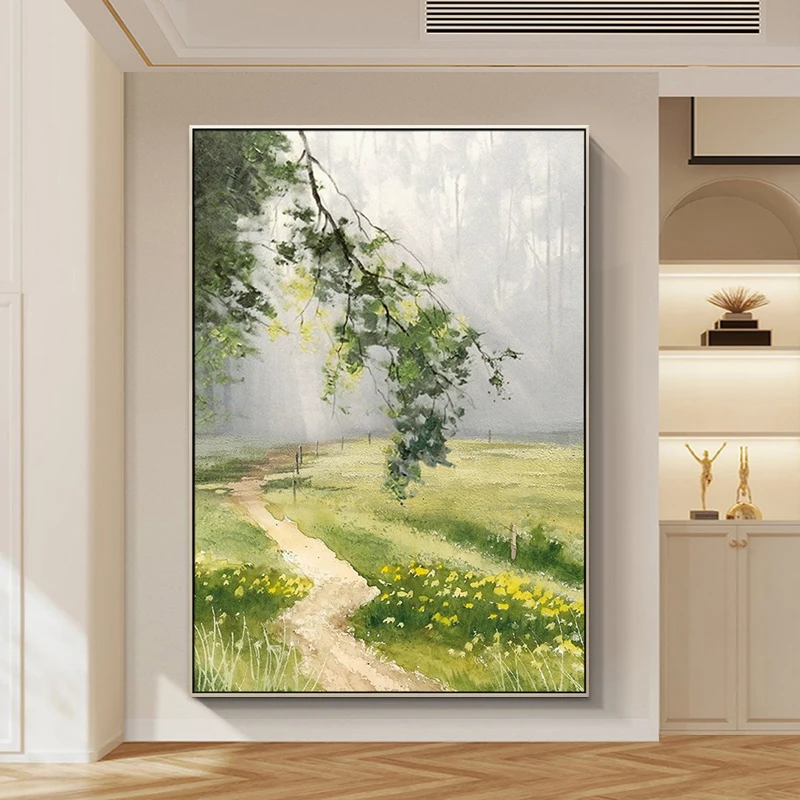 【绿野仙踪】油画简约客厅背景墙壁画玄关装饰画走廊挂画北欧风景