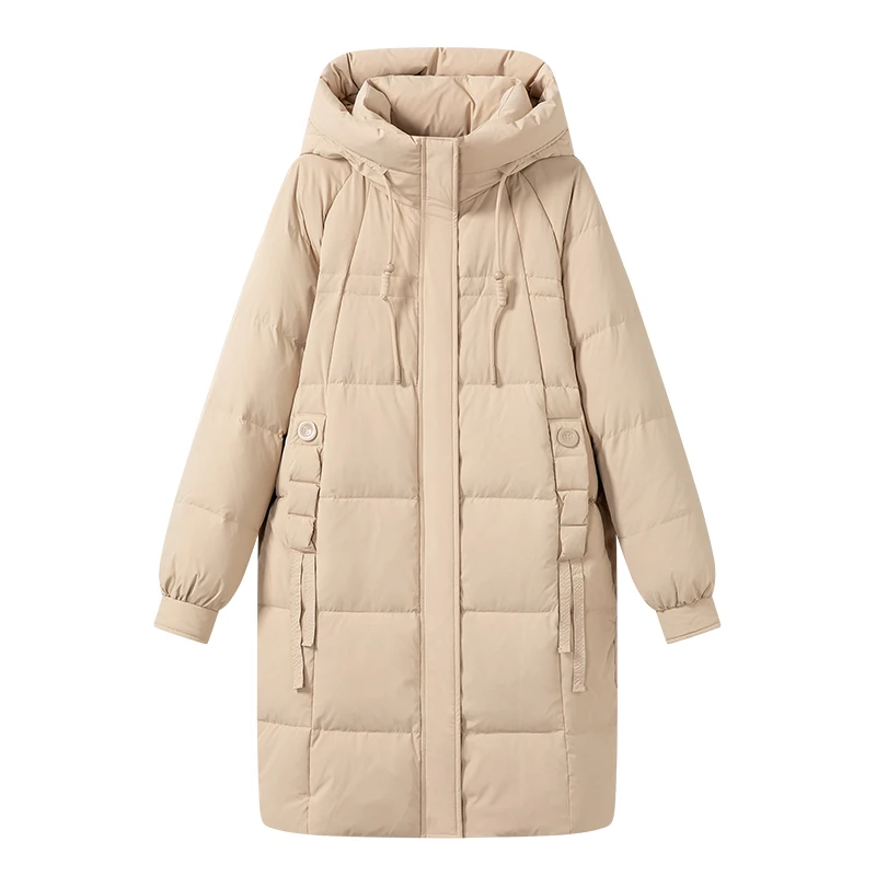 【 小云总专享 】时尚大气羽绒服长款御寒外套V408503090