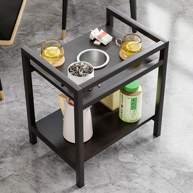可移动置物架子麻将桌茶几棋牌室专用边桌打牌麻将机小边几茶水架