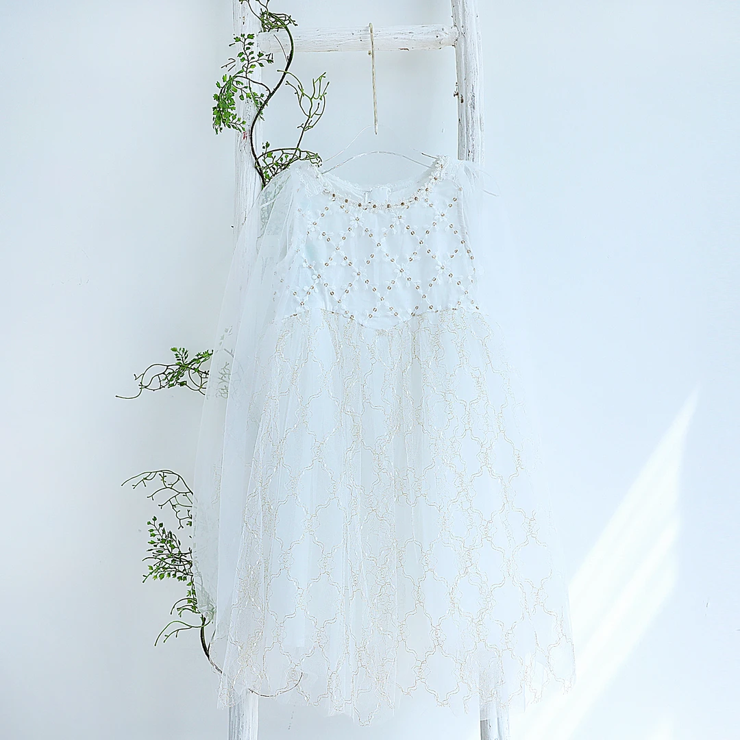 童装夏季针织网纱连衣裙3222064