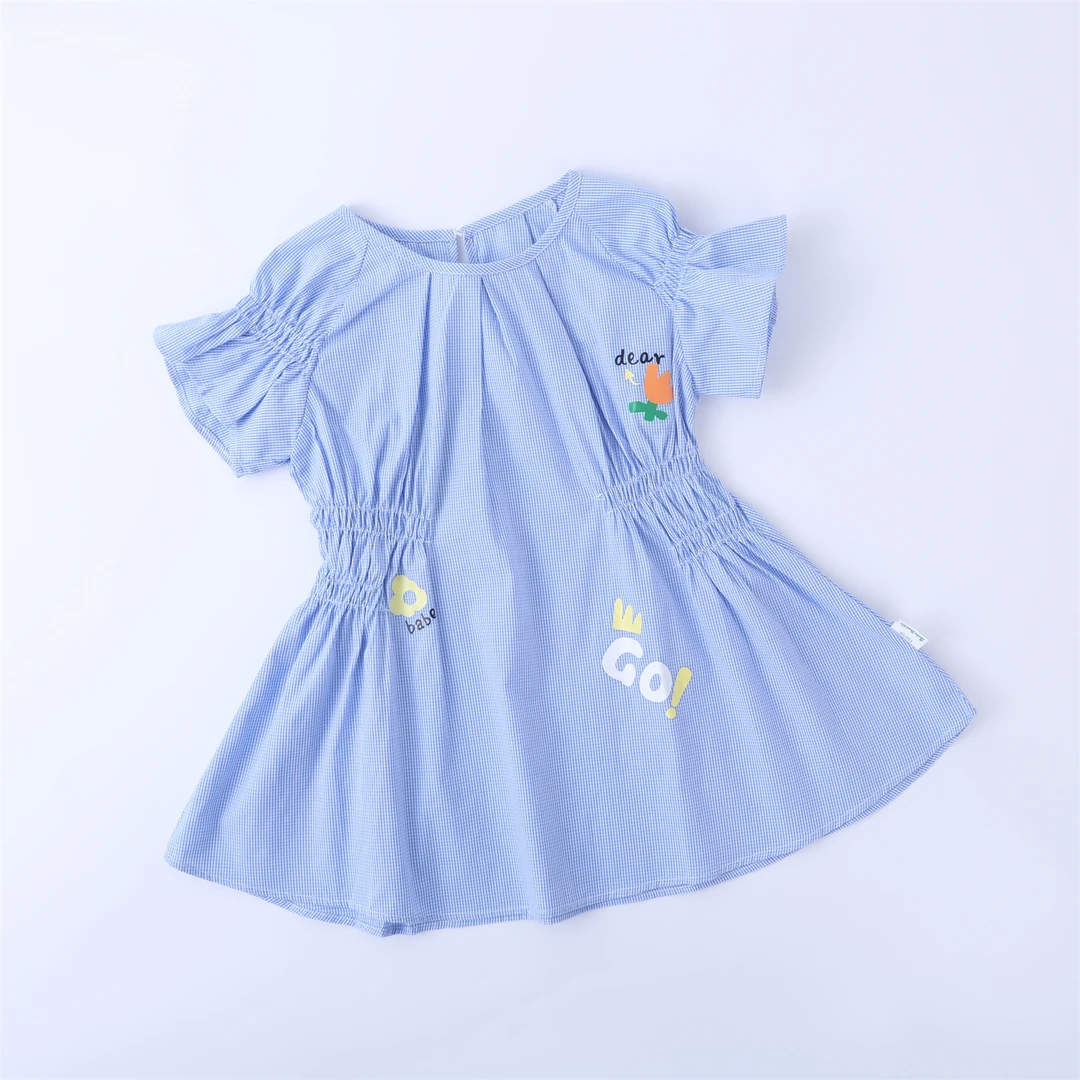 童装夏季女童梭织短袖连衣裙8222010