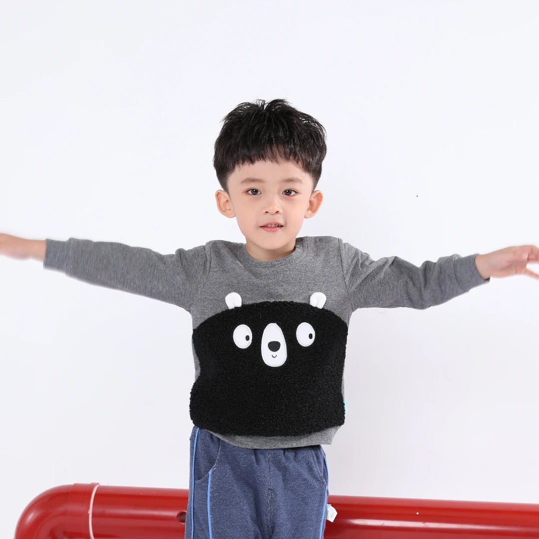 针织长袖双层夹T恤8141101