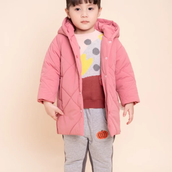 女宝梭织加厚棉服 9042604