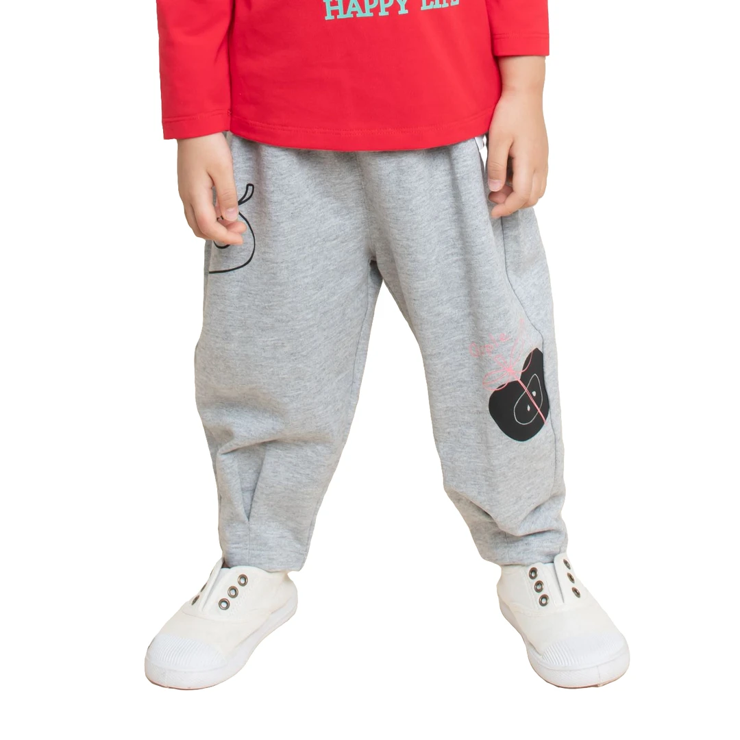 【果趣甜心】系列时尚款针织宽版长裤8032803