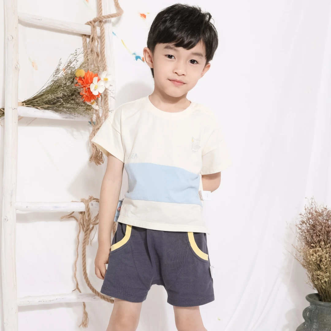【小玩家】时尚新款男童针织短裤9121912