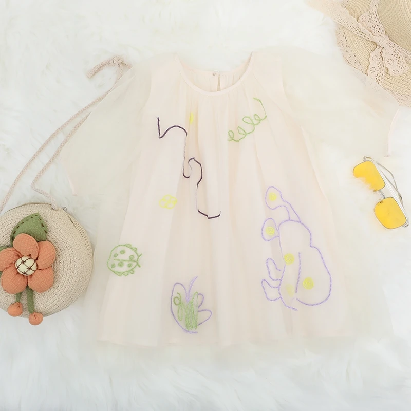 【颜料涂鸦】梭织短袖连衣裙 6222017