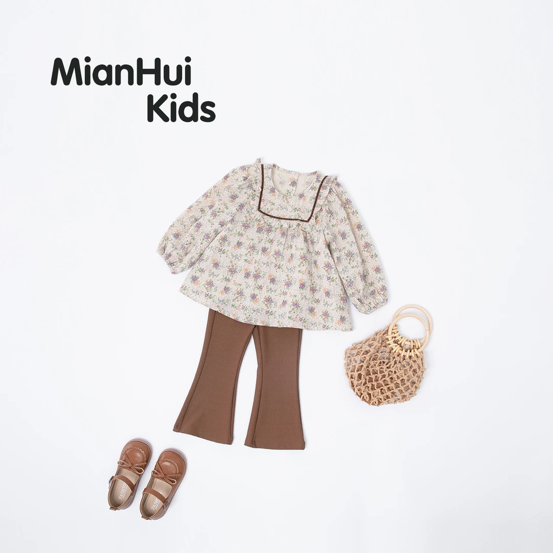 【秋上新】童装春秋衬衫长裤两件套33322001