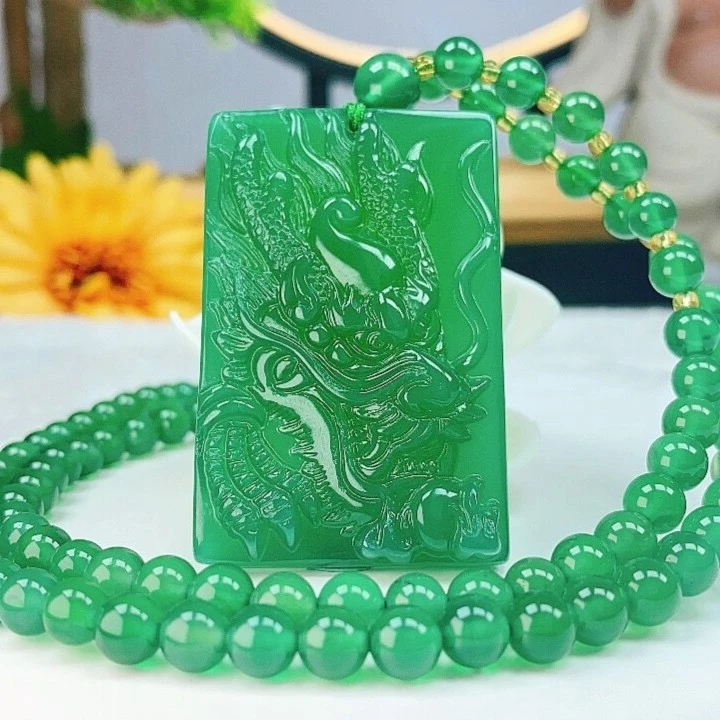 帝王大绿龙牌 霸气龙牌 龙腾四海 生意兴隆 附证书礼盒 送人自戴