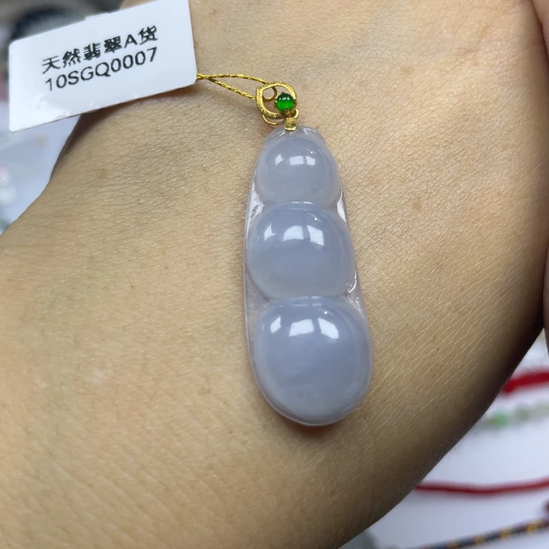 翡翠挂件18K金镶嵌4899999999