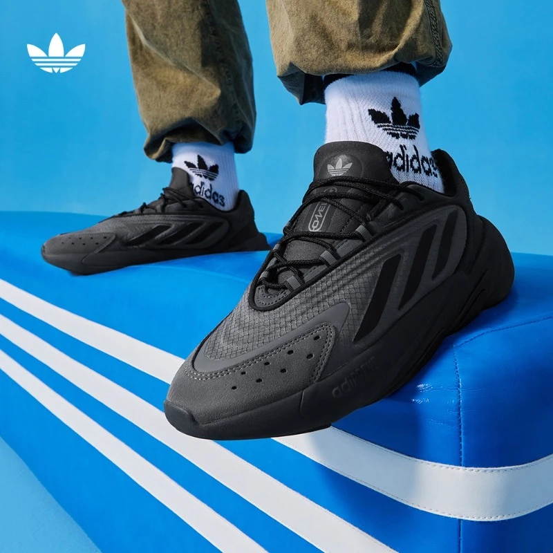 阿迪达斯官方三叶草 男女款经典舒适运动鞋 adidas OZELIA IE2002