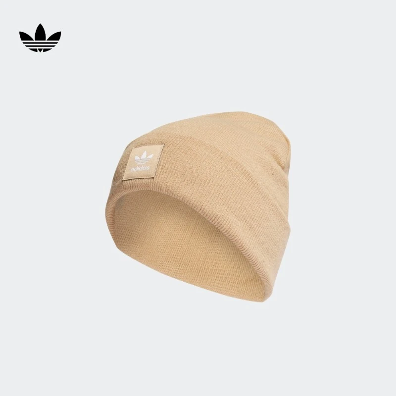 阿迪达斯三叶草 adicolor复古穿搭简约保暖针织帽冷帽男女 HT1135