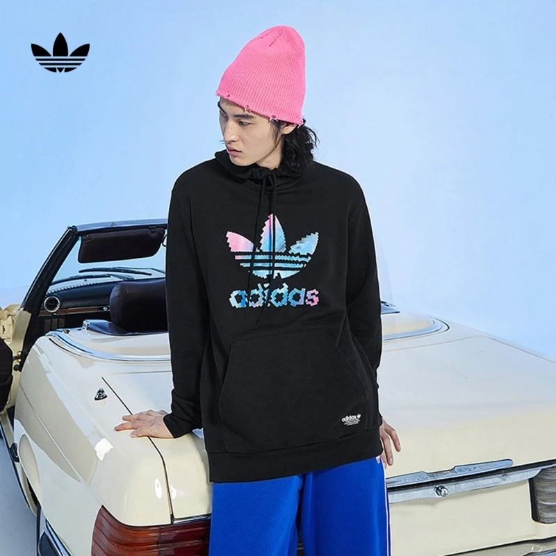 阿迪达斯三叶草 男款居家运动连帽卫衣 Tref Ser Hood 1 HC7112