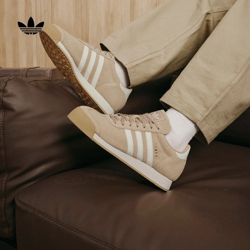 「T头鞋」阿迪达斯三叶草SAMOA经典舒适运动鞋男女adidas  JH9050