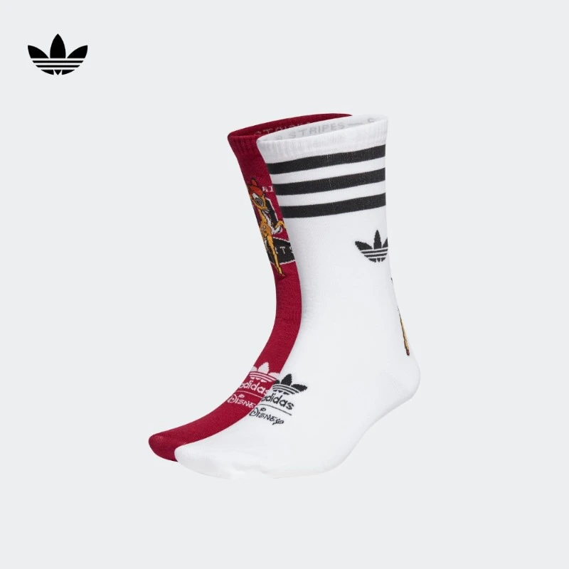 阿迪达斯官方三叶草 Disney迪士尼联名男女款袜子 adidas HI3383