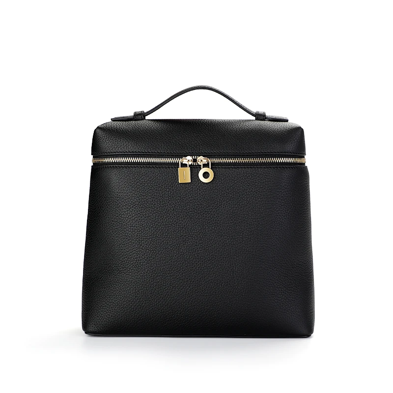 简约时尚百搭休闲LP牛皮双肩包6310