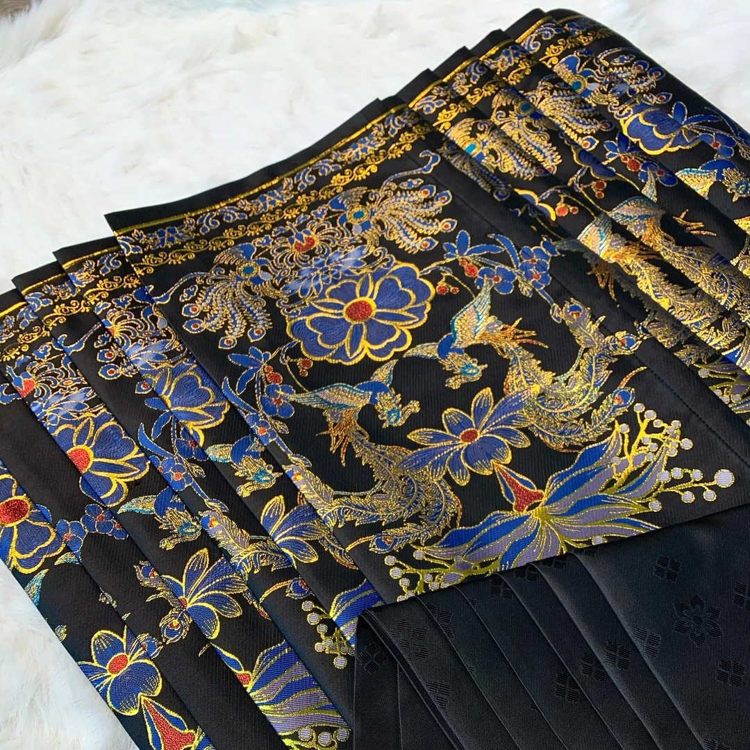 微瑕 【凤求凰】点翠织金防妆花一片式马面裙