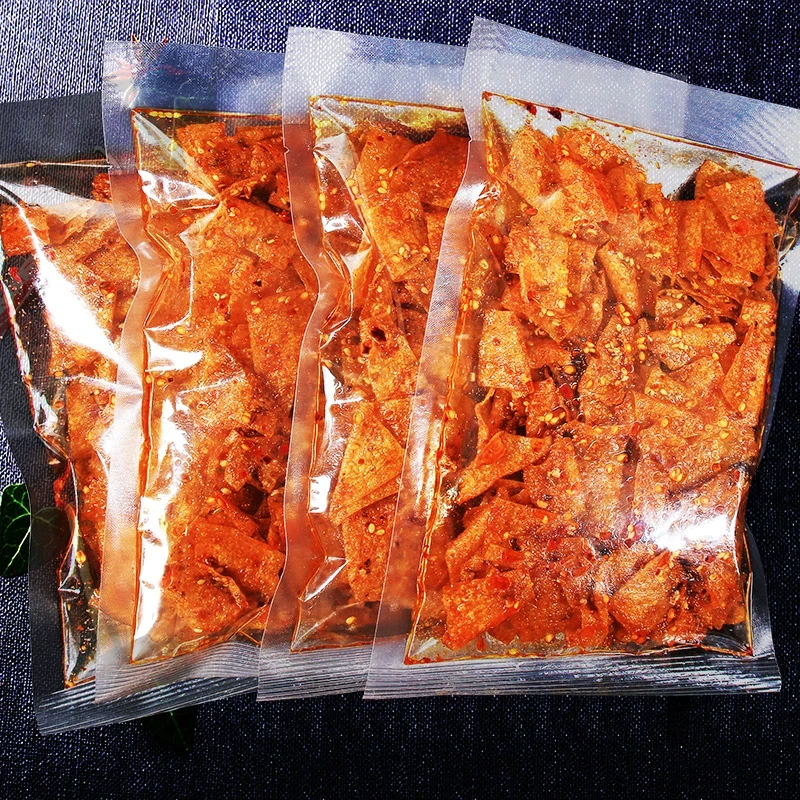 【2/5大包豆皮】湖南香辣豆皮辣条办公室麻辣零食美味小吃辣片100g