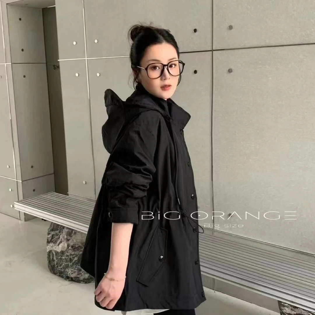 雅丹宽松显瘦百搭11连帽休闲外套