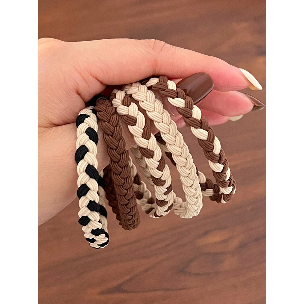 5条皮筋女扎头发高弹力耐用头绳女生马尾发绳2024新款发圈头饰