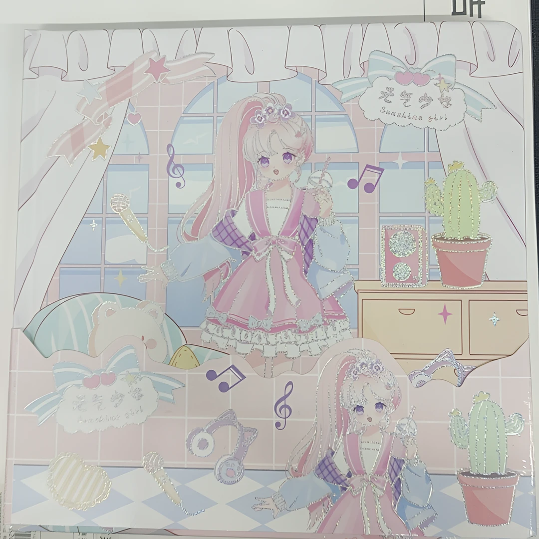 3本 方形精装精装手帐本（元气少女）