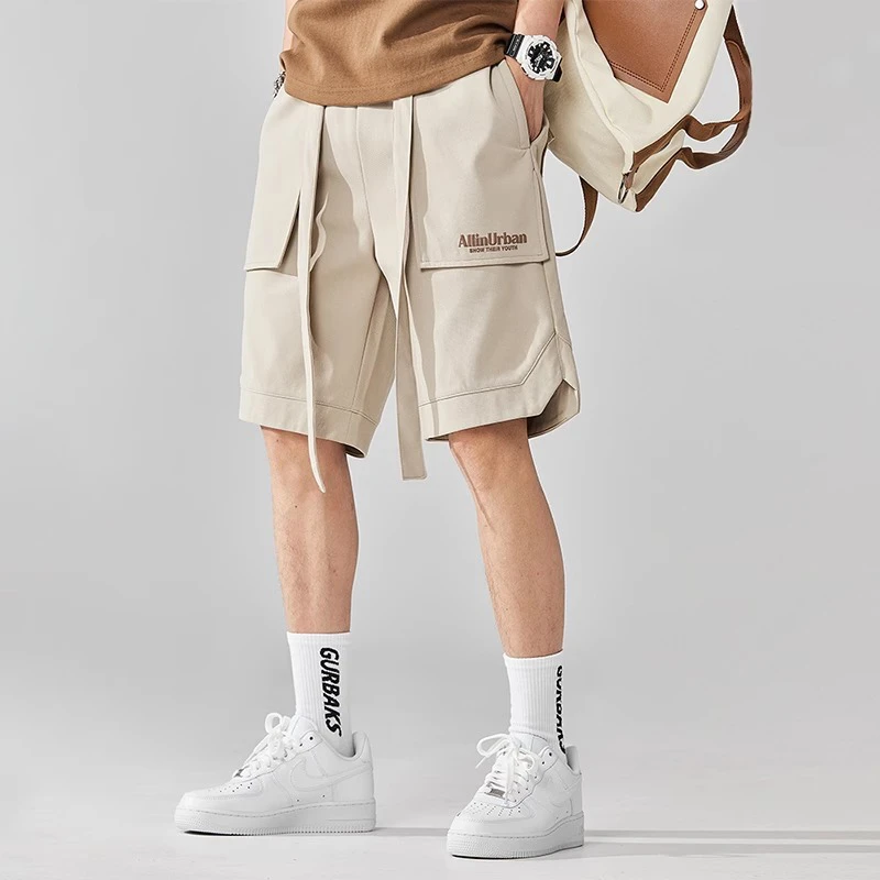 夏季日系工装短裤男复古高街五分裤潮牌美式休闲速干裤子