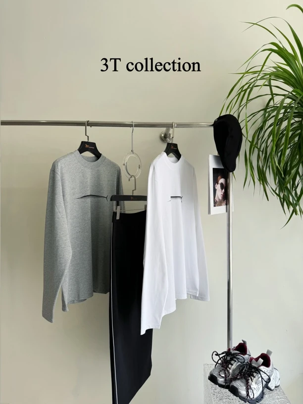 YOUWEI有尾女装电鳗印花长袖T恤女休闲简约个性打底Y1224411