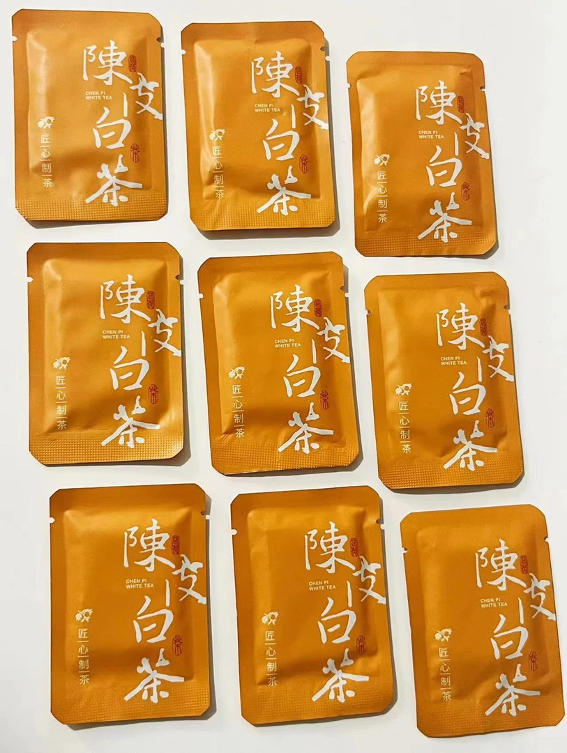 陈皮白茶 福安白茶陈皮老白茶寿眉小方片 1 片 1 泡