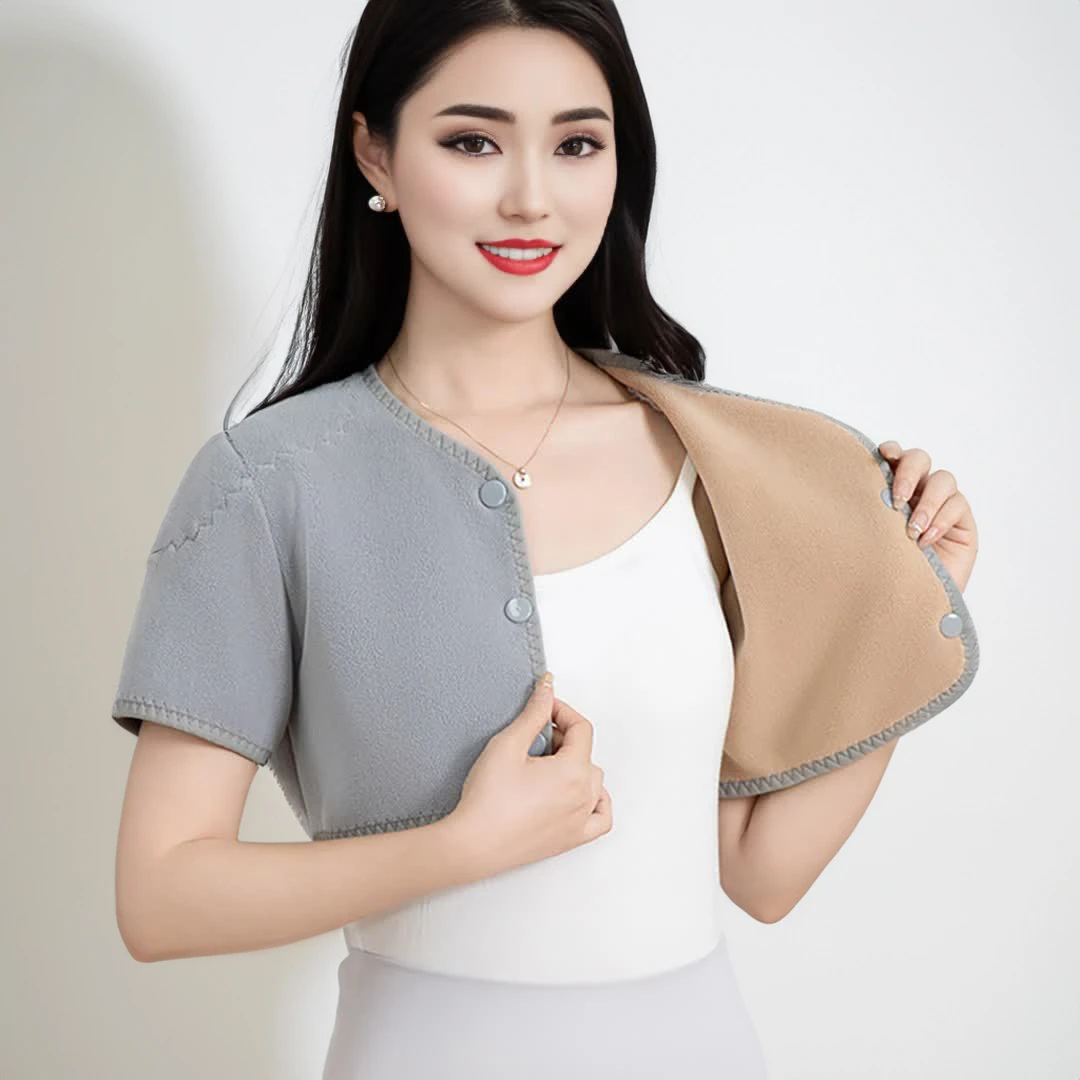保暖护肩颈椎坎肩睡觉男女士加厚防寒月子护肩膀肩周中老年秋冬季