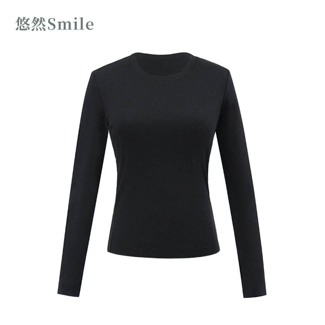悠然Smile 圆领针织打底衫