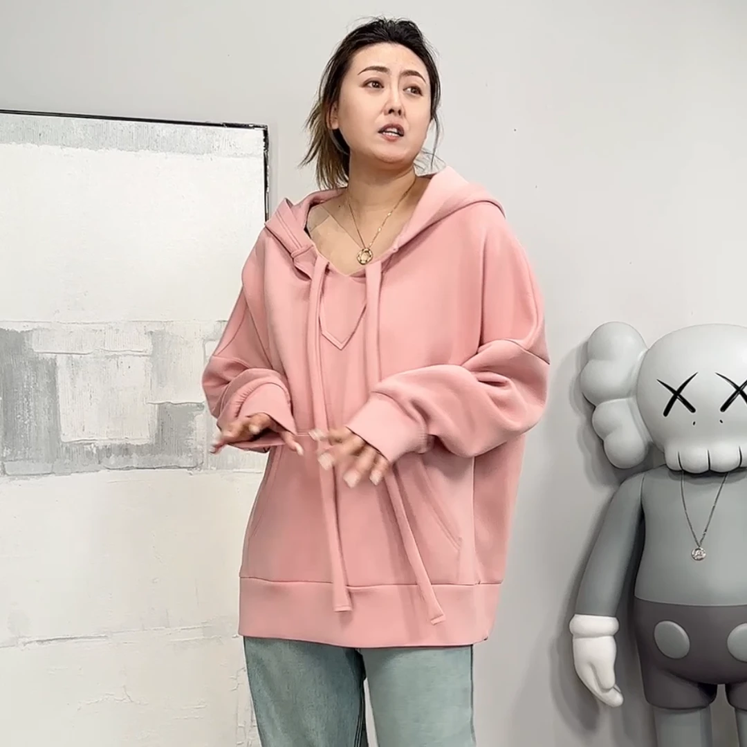 南南大版 连帽大口袋长袖卫衣时尚休闲百搭宽松运动韩版6883356