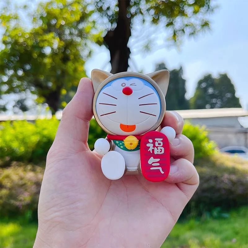 【拍1发8】哆啦a梦福气满满儿童创意叮当猫手办可爱萌公仔创意摆件