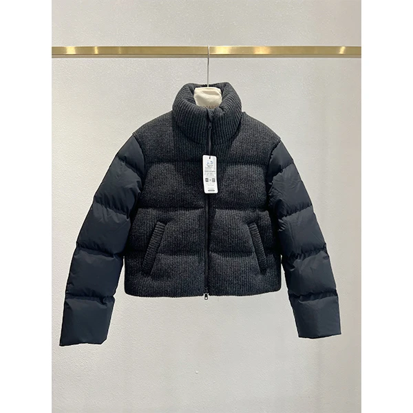 立领宽松百搭羊毛羽绒外套0599新款鹅绒羽绒服