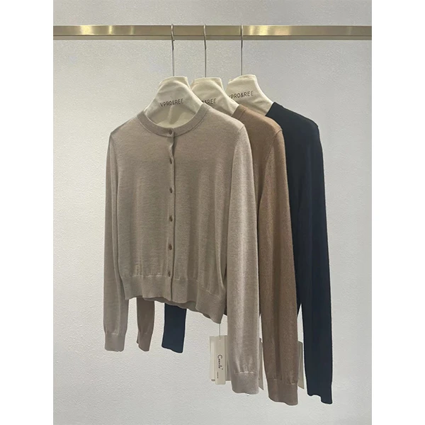 反季精纺小开衫7267